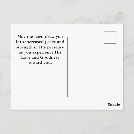 エペソ6:16信仰の盾を取る聖書 ポストカード (裏面)