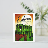 エペソ,古代疑問に思,トルコ,ヴィンテージ旅行 ポストカード (スタンド正面)