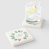 エペーススキークラブウィンターグリーンスキーリゾートクレスト ストーンコースター (横)