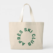 エペーススキークラブウィンターグリーンスキーリゾートクレスト ラージトートバッグ (裏面)