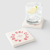 エペーススキークラブウィンターレッドスキーリゾートクレスト ストーンコースター (横)