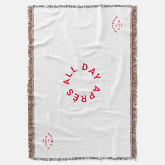 エペーススキークラブウィンターレッドスキーリゾートクレスト スローブランケット (正面縦)