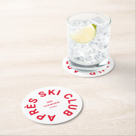 エペーススキークラブウィンターレッドスキーリゾートクレスト ラウンドペーパーコースター