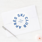 エペーススキークラブブルークールスキーリゾートクレスト ラウンドシール (封筒)