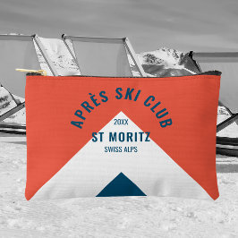 エペーススキークラブレッドネイビーヴィンテージスタイル冬 アクセサリーポーチ