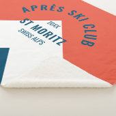 エペーススキークラブレッドネイビーヴィンテージ冬 シェルパブランケット (3/4)