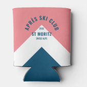 エペーススキークラブレトロピンクホワイトネイビーピークウィンター 缶クーラー (裏面)