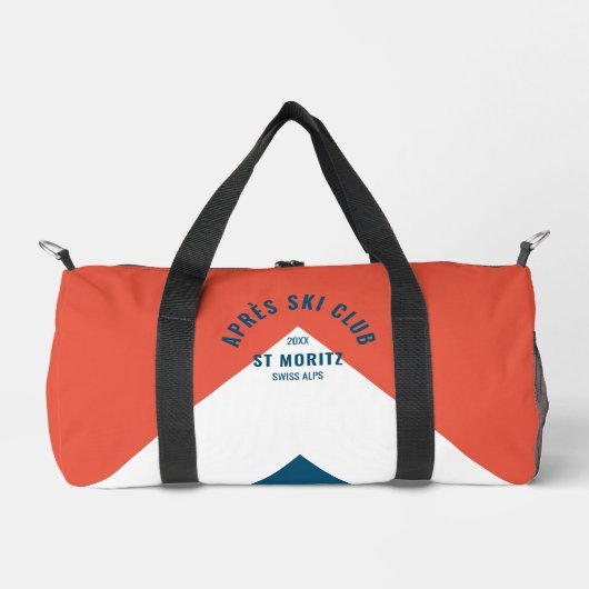 エペーススキークラブヴィンテージレッドネイビーモノグラム ダッフルバッグ (正面)