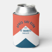 エペーススキークラブヴィンテージレッドホワイトネイビーピークウィンター 缶クーラー (缶正面)