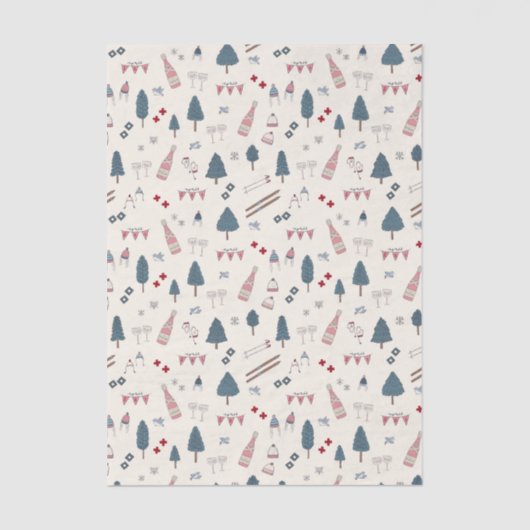 エペーススキークリスマスギフトピンクシャンパン 薄葉紙 (正面)