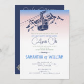 エペーススキースロッピースプレグスウィンタージョイントバッハ週末 招待状 (正面/裏面)