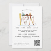 エペーススキーバチェロレッテ 招待状 (正面)