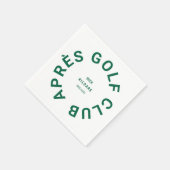 エペールゴルフクラブフォレストグリーンゴルファーズソーシャルクレスト スタンダードカクテルナプキン (角)