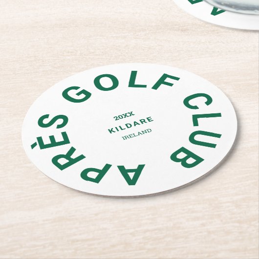 エペールゴルフクラブフォレストグリーンゴルファーズソーシャルクレスト ラウンドペーパーコースター (アングル)