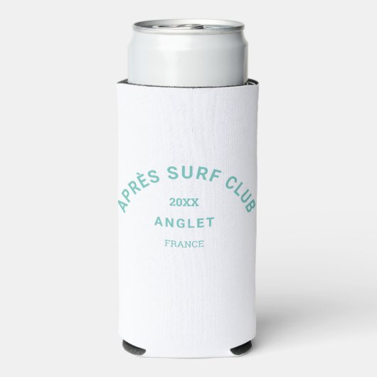 エペールサーフクラブターコイズサーファーズソーシャルクレスト スリム缶クーラー (Seltzer裏面)