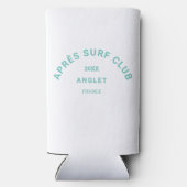 エペールサーフクラブターコイズサーファーズソーシャルクレスト スリム缶クーラー (裏面)