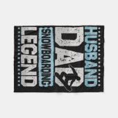 エペールスキー夫パパスノーボーディングレジェンドスノーボア フリースブランケット (正面(横))