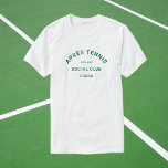 エペールテニスソーシャルクラブカスタムグリーンクレスト Tシャツ<br><div class="desc">エペールテニスソーシャルクラブグリーンクレストテニスメンズシャツ。年と場所に合わせてパーソナライズテニス愛好家やテニステーマバチュラーパーティのプレゼントとして、地元のテニス大会に最適。私たちのエレーテニスソーシャルクラブコレクションに合わせて設計。</div>
