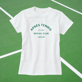 エペールテニスソーシャルクラブカスタムグリーンクレスト Tシャツ