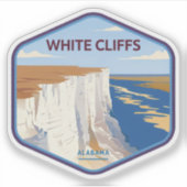 エペ – アラバマの白い崖の自然美しい シール (正面)