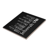 エホバの名前 タイル (側面)