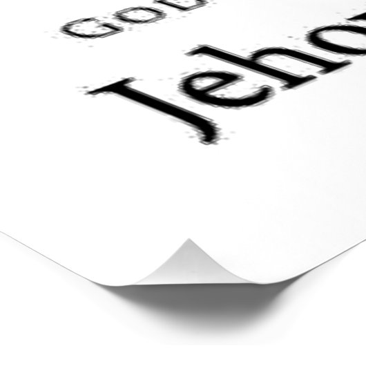 エホバの名前 ポスター (コーナー)