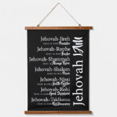 エホバの名前 吊り下げ型タペストリー (正面)