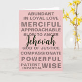 エホバの特質 | JWあいさつ カード (黄色い花)