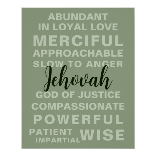 エホバの特質 | JW ポスター (正面)