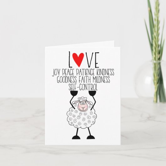 "エホバの羊 – 霊の実り"カード カード (正面)