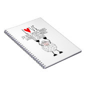 "エホバの羊 – 霊の実り"ノートボ ノートブック (右側)