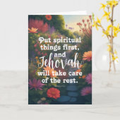 エホバの証人のためのJWカード | JWグリーティングカード カード (黄色い花)