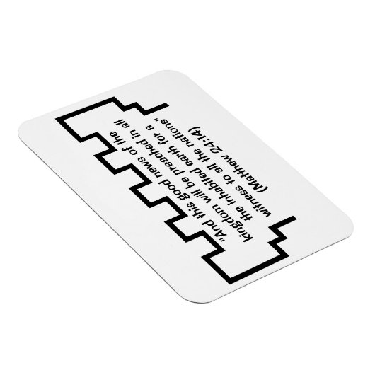 エホバの証人時計塔マタイ24:14磁石 マグネット (右側)