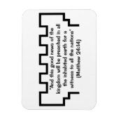 エホバの証人時計塔マタイ24:14磁石 マグネット (縦)