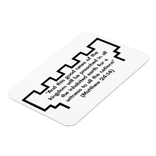 エホバの証人時計塔マタイ24:14磁石 マグネット (左側)