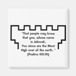 エホバの証人時計塔Psalms 83:18マグネット マグネット