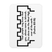 エホバの証人時計塔Psalms 83:18マグネット マグネット (縦)