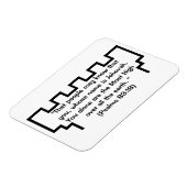 エホバの証人時計塔Psalms 83:18マグネット マグネット (左側)