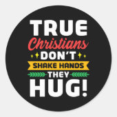 エホバの証人Jwクリスチャンは手を振らない ラウンドシール (正面)