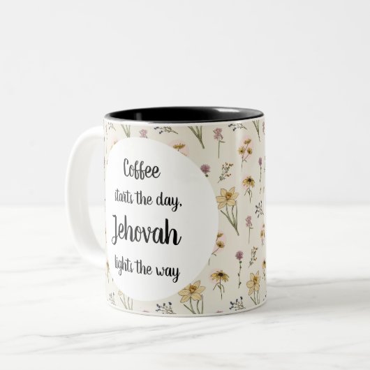 エホバの証人mugエホバが日を照らす ツートーンマグカップ (正面左)