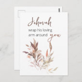 エホバは愛する腕を包のまわりにむ ポストカード (正面/裏面)