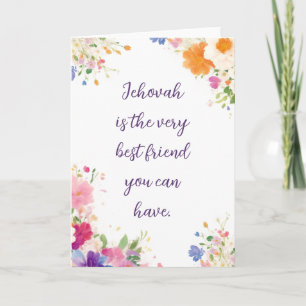 エホバは最高の友だ   JWあいさつ カード