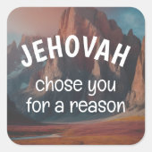 エホバは理由があなた方を選んだ | JW スクエアシール (正面)