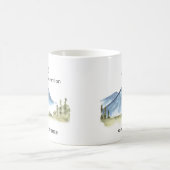 エホバウィットネスエクササイズ忍耐2023名前をカスタムする コーヒーマグカップ (中央)