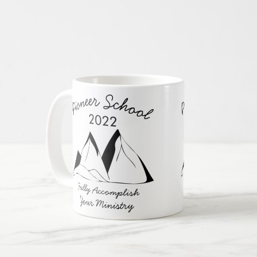 エホバ証書先駆者学校2022 コーヒーマグカップ (正面左)