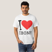 エボニーが好き Tシャツ (正面フル)