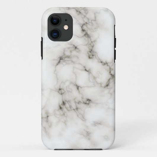 エボニーアイボリー大理石仕上げ Case-Mate iPhoneケース (裏面)
