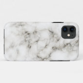 エボニーアイボリー大理石仕上げ Case-Mate iPhoneケース (裏面(横))