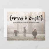 エボニーエレガントスのスケメリーッチと明るい写真 シーズンポストカード (正面/裏面)