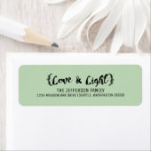 エボニーエレガントスケッチラブ&ライトホリデー ラベル (インサイチュ)